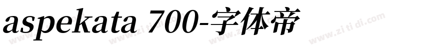 aspekata 700字体转换